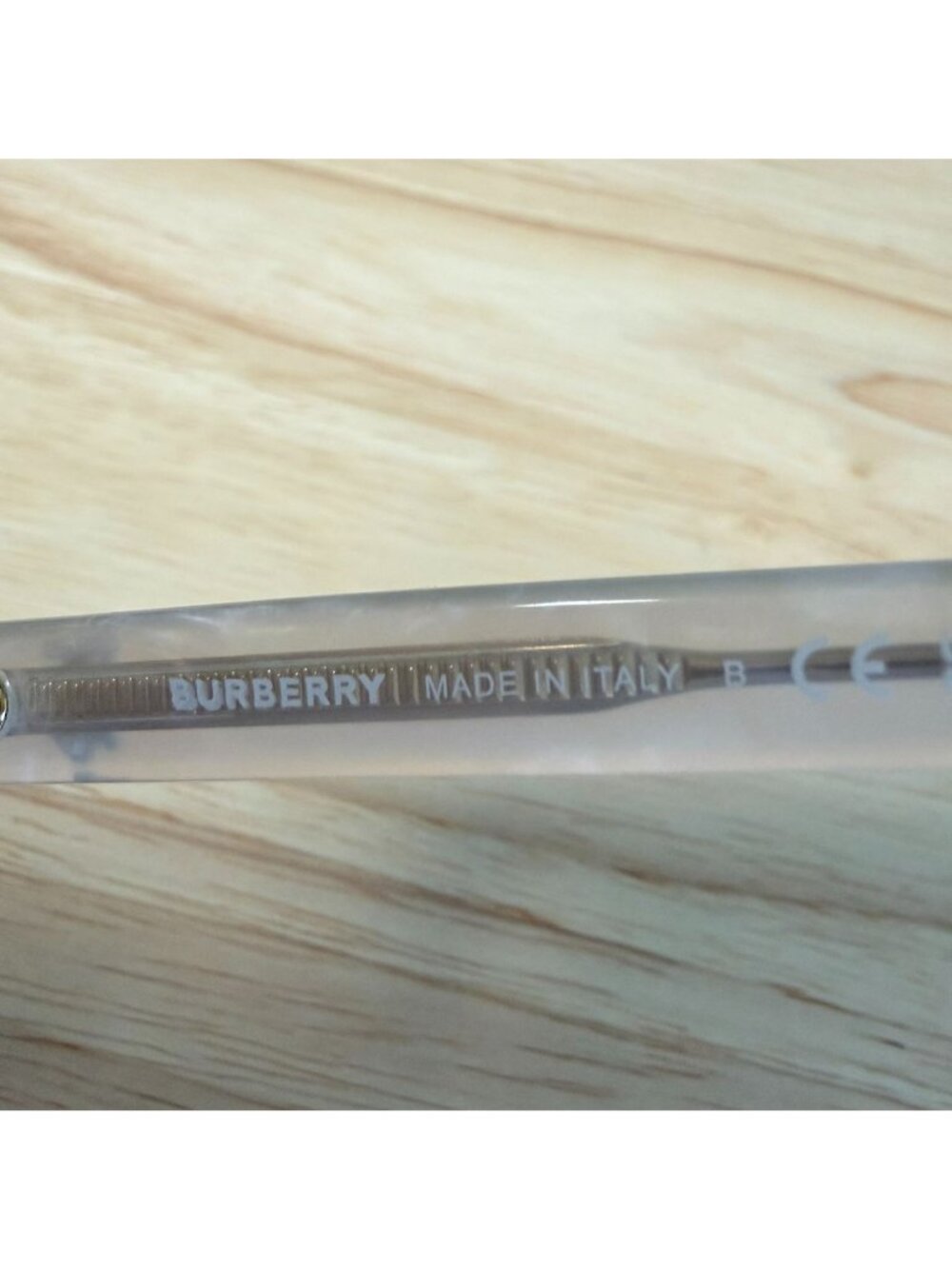 Burberry B 2323 3896 Transparent Eyeglasses Frames 54-17-140 Made In Italy - Picture 11 of 16